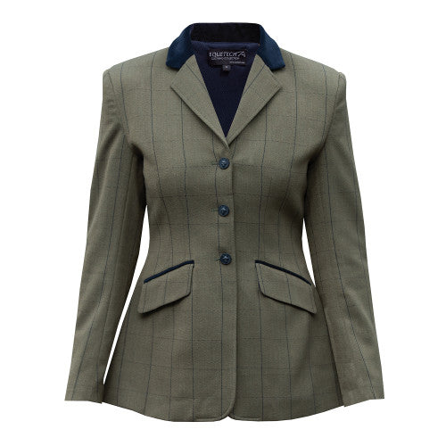 Bellingham Deluxe Stretch Tweed Riding Jacket - Bellingham Green