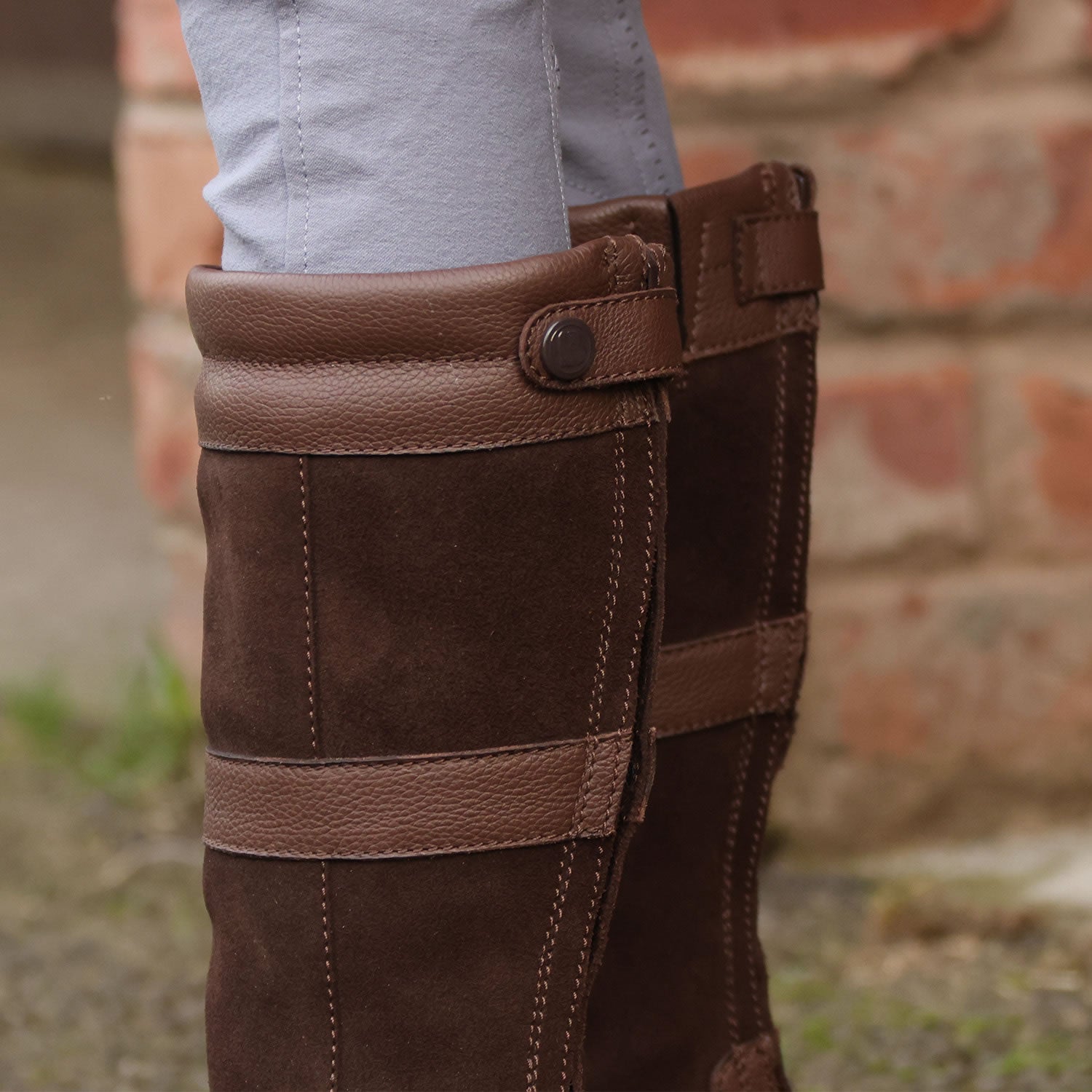 Brogini Hollingworth Piccino Zip Country Boots - Brown