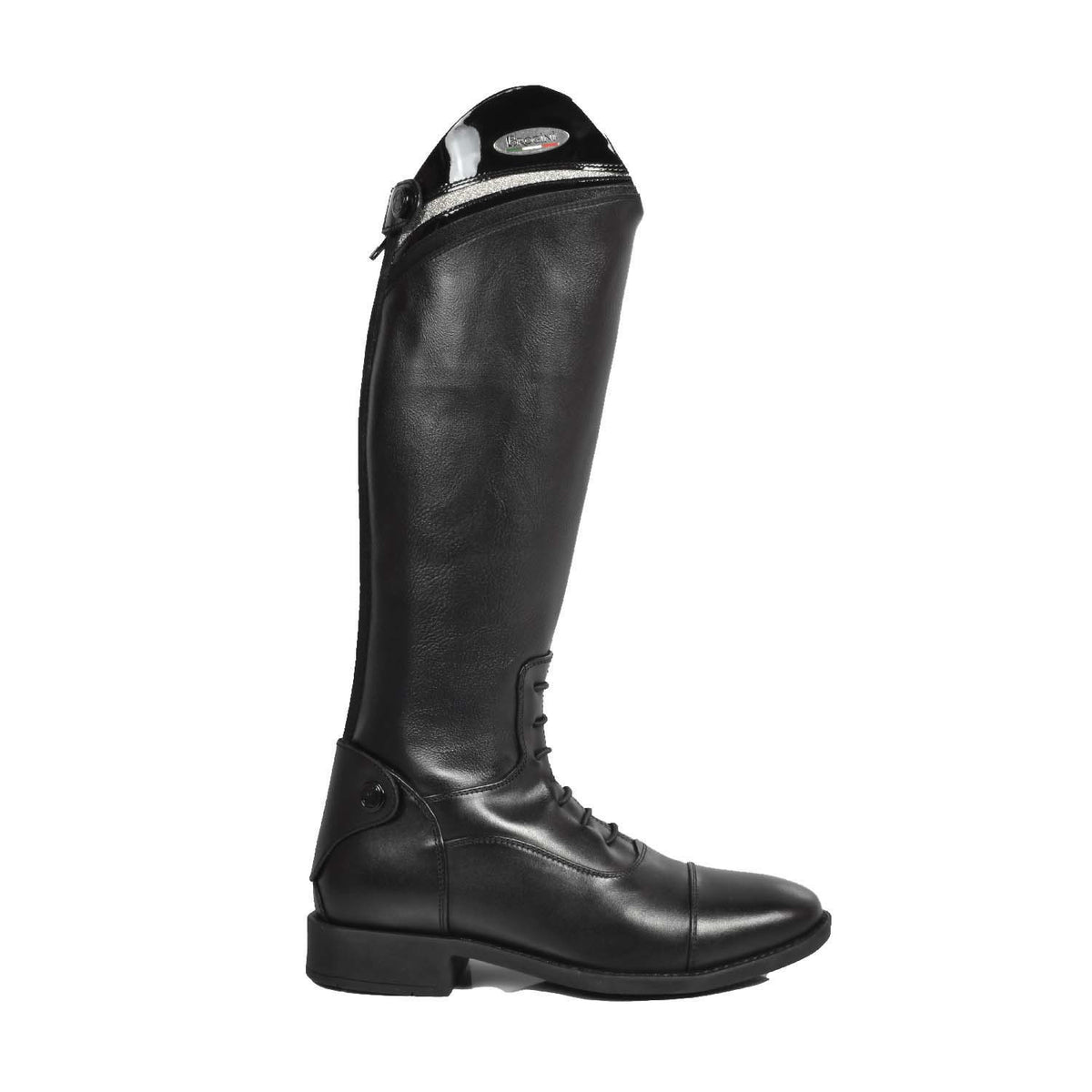 Brogini Como Piccino Riding Boots Patent Stripe