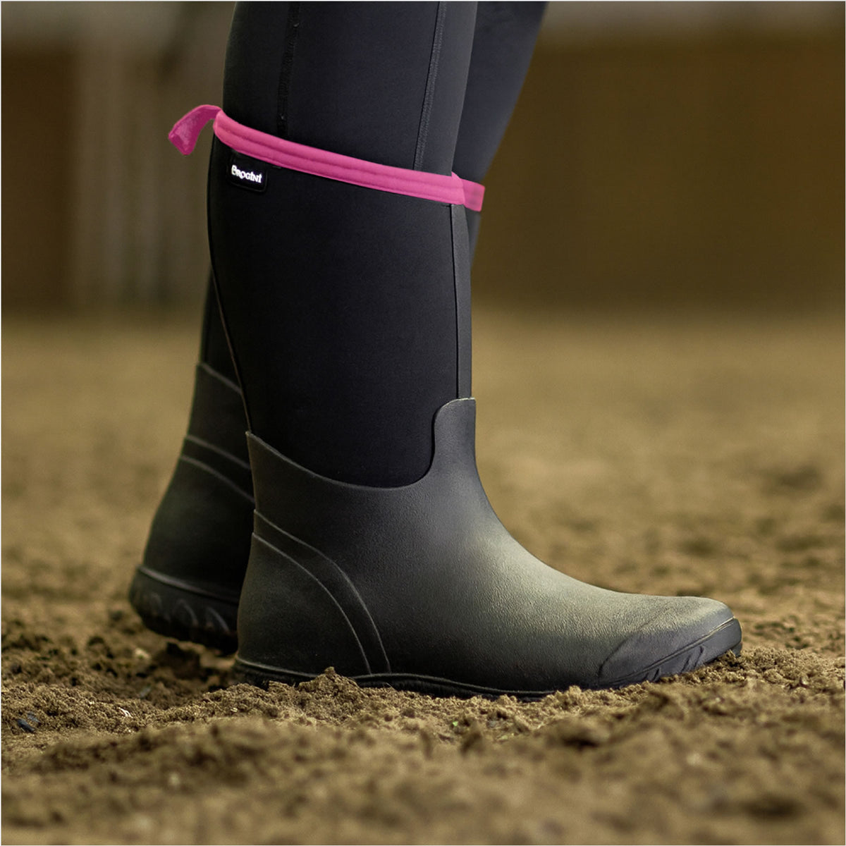 Brogini Keswick Ladies Muck Boots - Black/Pink