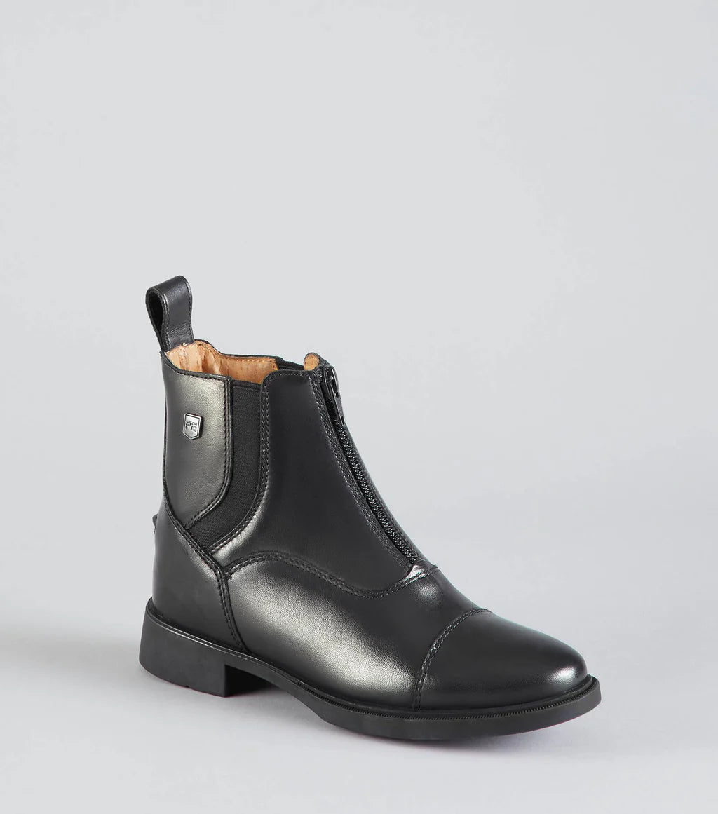 Premier Equine Bruno Junior Leather Paddock Boot - Black
