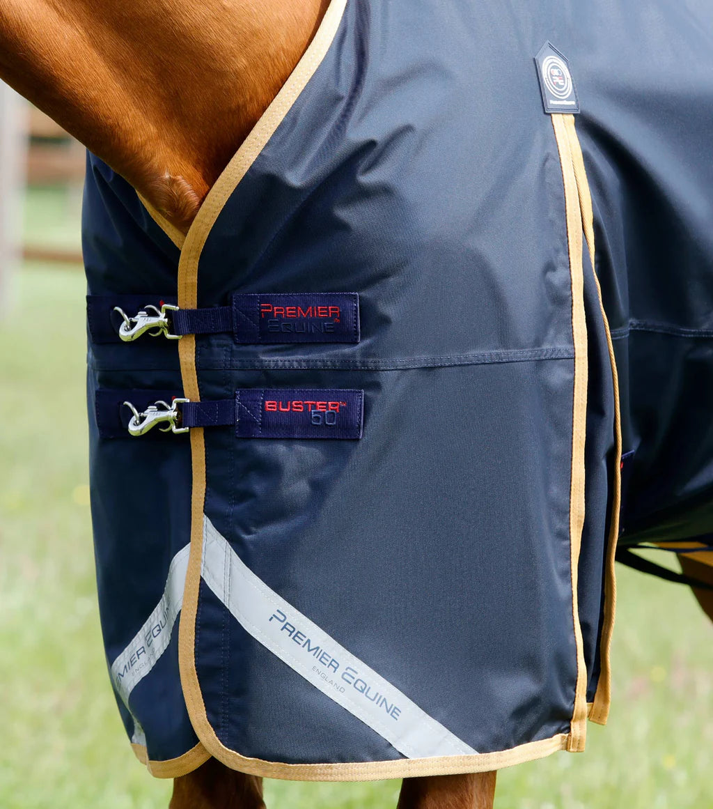 Premier Equine Buster 50g Original Turnout Rug - Navy