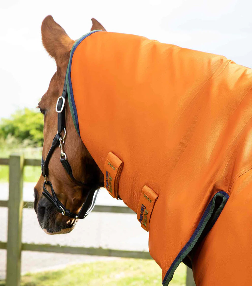 Premier Equine Buster Storm 400g Combo Turnout Rug with Classic Neck Cover - Burnt Orange