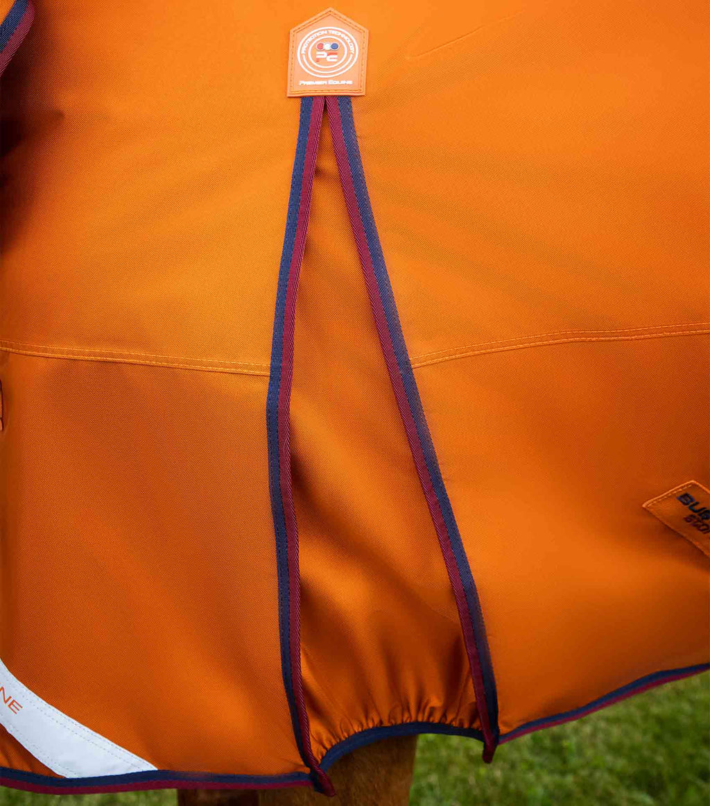 Premier Equine Buster Storm 200g Combo Turnout Rug with Classic Neck Cover - Burnt Orange