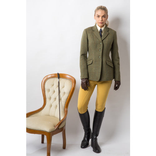 Equetech Claydon Tweed Riding Jacket - Green