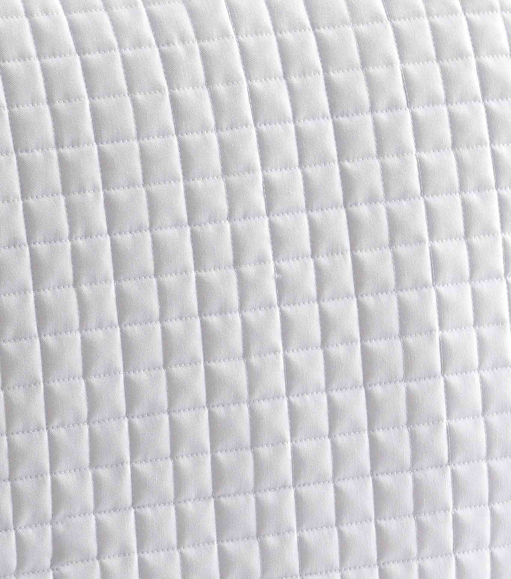 Premier Equine Close Contact Cotton Dressage Competition Saddle Pad - White