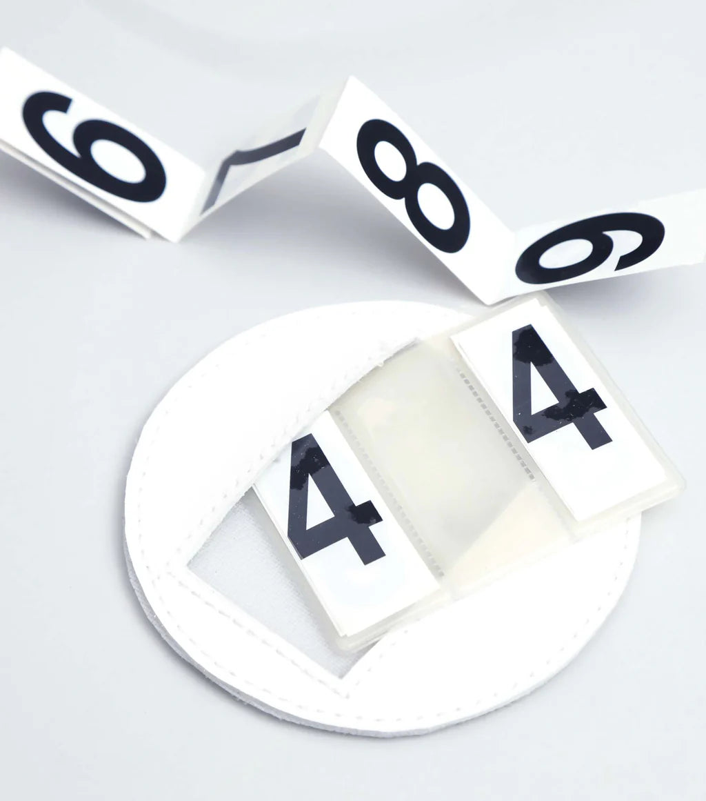 Premier Equine Close Contact Cotton Dressage Competition Saddle Pad - White