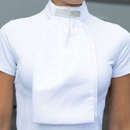 3 In 1 Deluxe Ready-Tied Stock - White