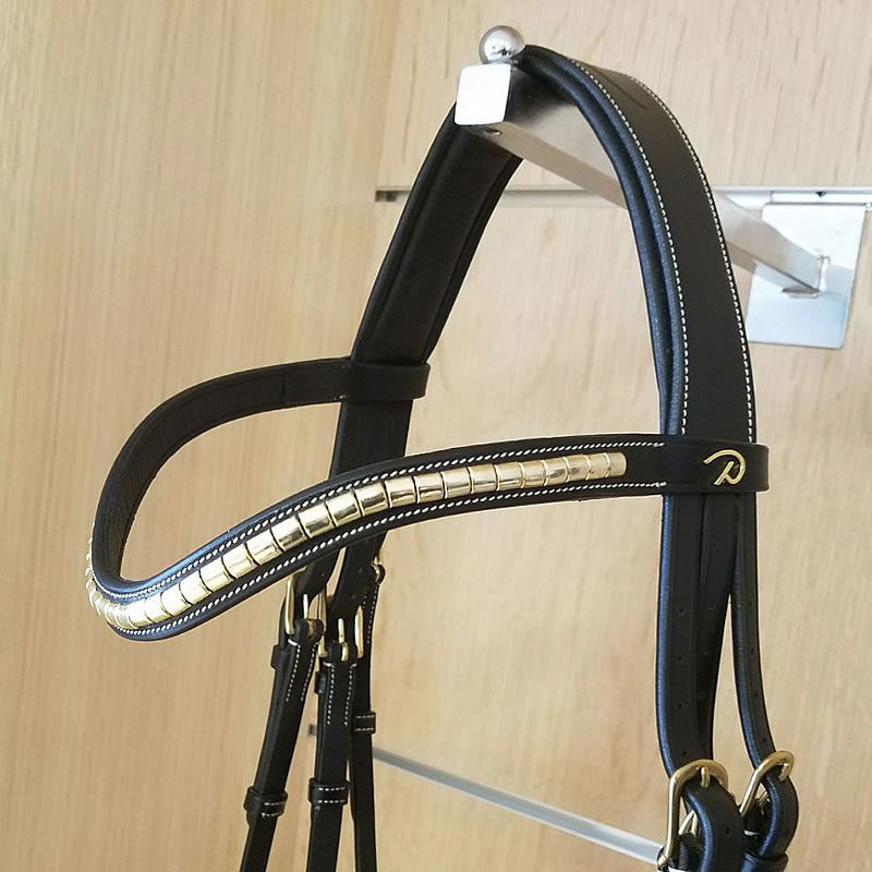 Dy’on Collection V-Shaped Clincher Browband Brass