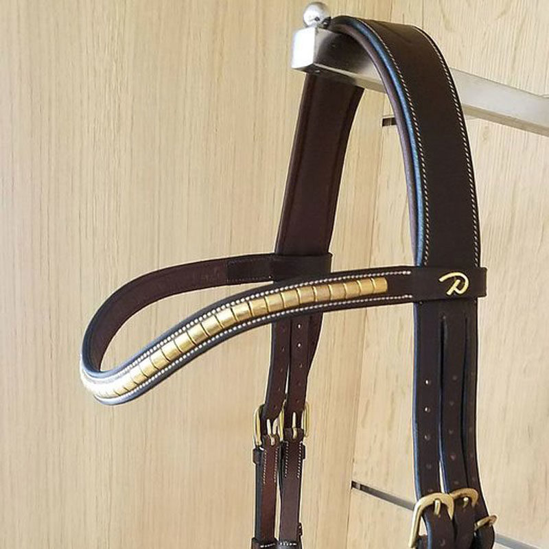 Dy’on Collection V-Shaped Clincher Browband Brass