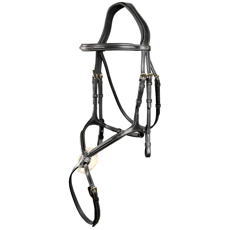 Dyon Collection Bridle with Grackle Noseband