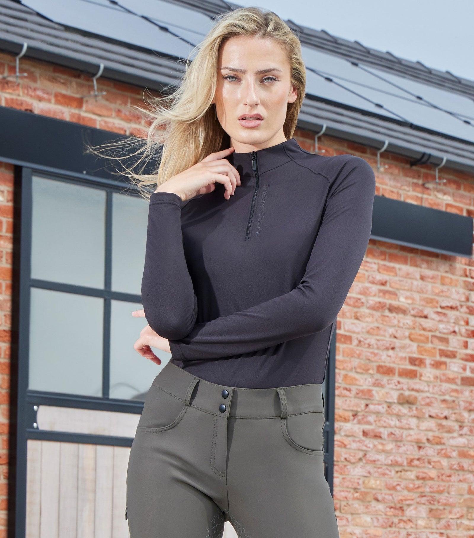 Premier Equine Elixir Long Sleeve Base Layer - Black