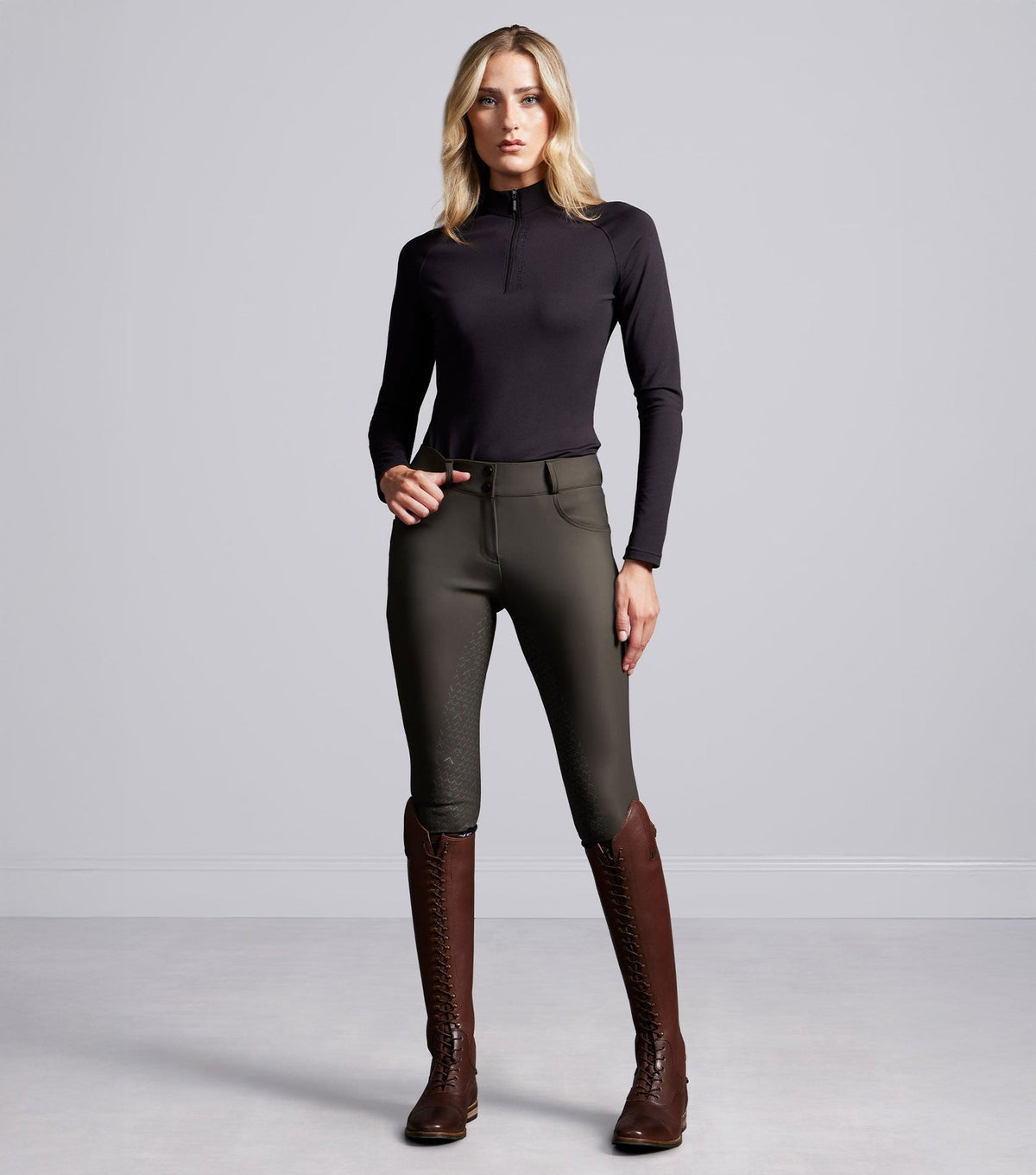 Premier Equine Elixir Long Sleeve Base Layer - Black