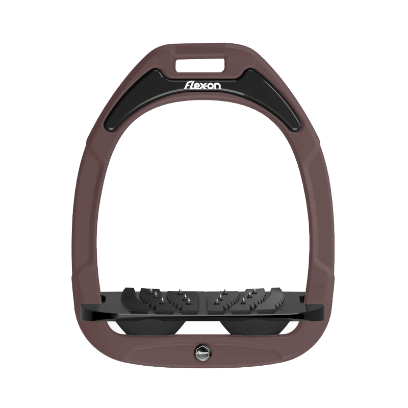 Flexon GC Stirrups Brown Frame - Inclined Ultra Grip