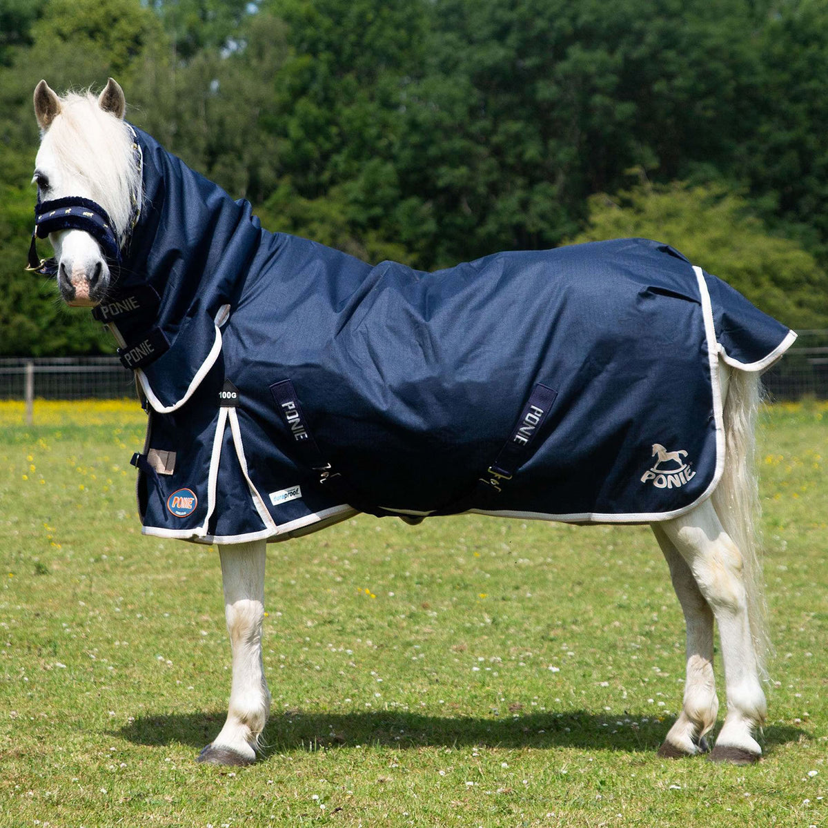 Gallop Ponie Duraproof 100g Turnout Combo - Navy