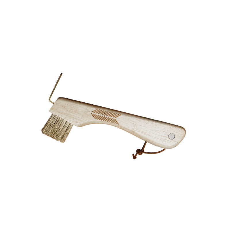 Grooming Deluxe Hoof Pick with Metal Bristles and Magnet