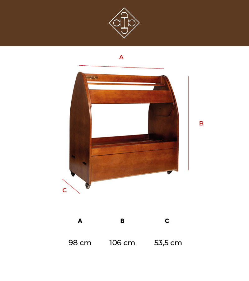 Grooming Deluxe Saddle Cart with Drawer