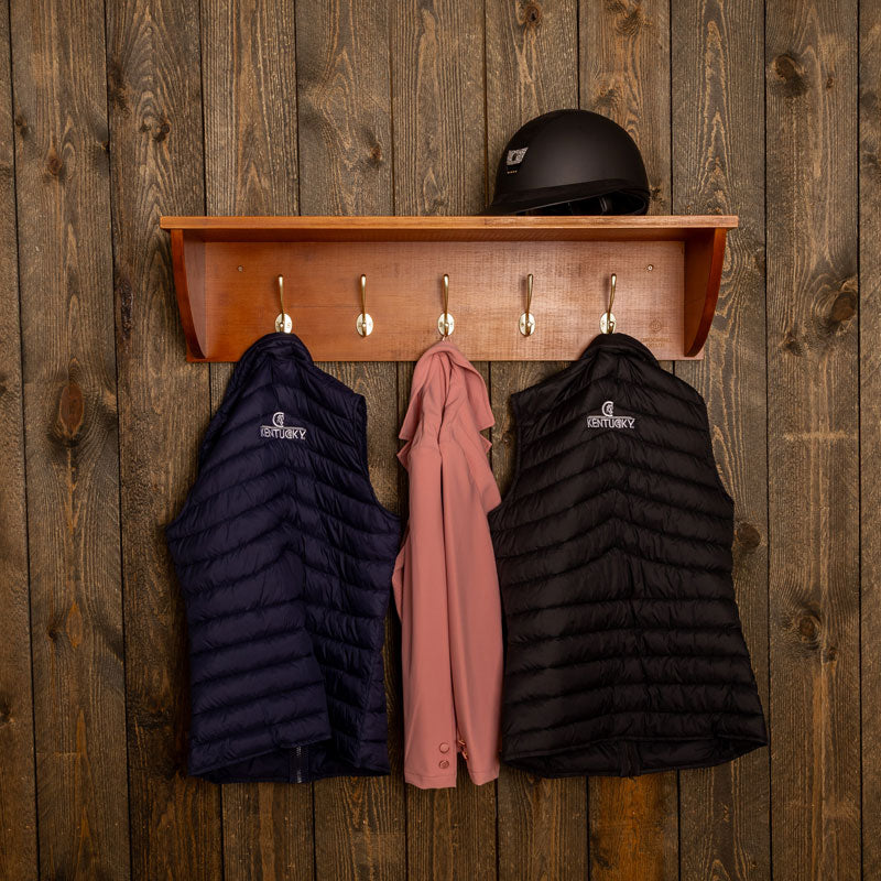 Helmet Shelf with Rack and 5 Hooks