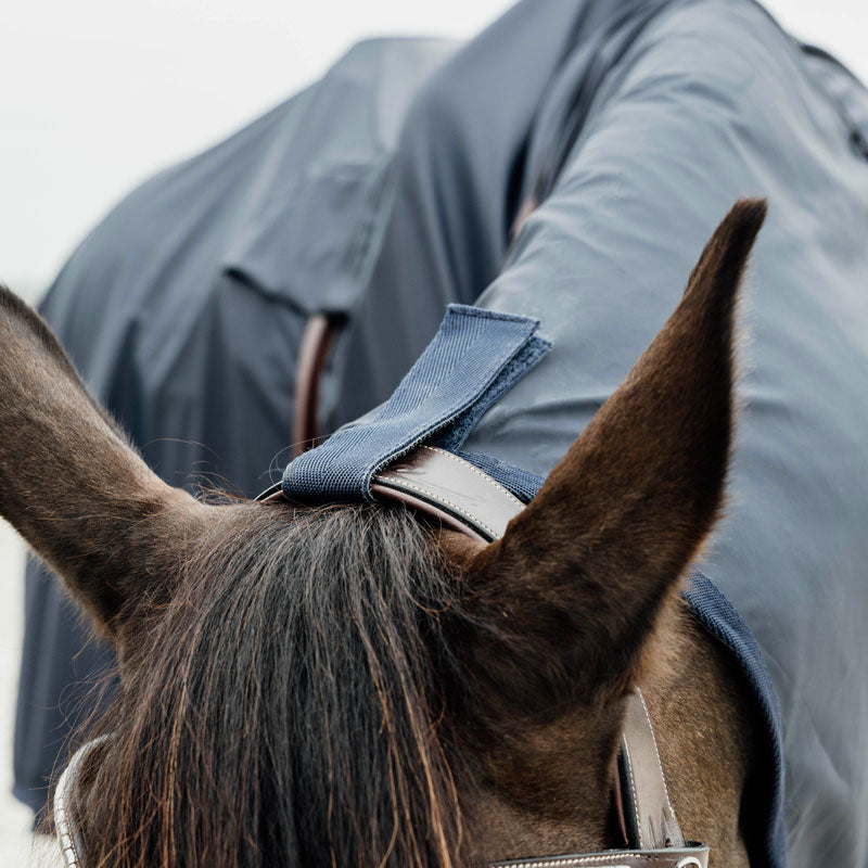 Kentucky Horse Raincoat with Stirrup Holes – Navy