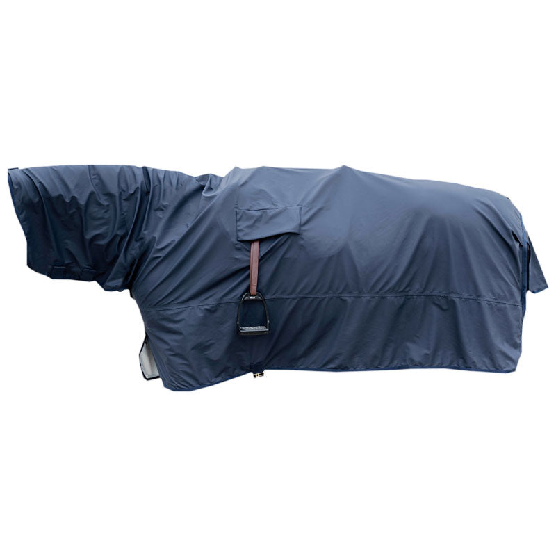 Kentucky Horse Raincoat with Stirrup Holes – Navy