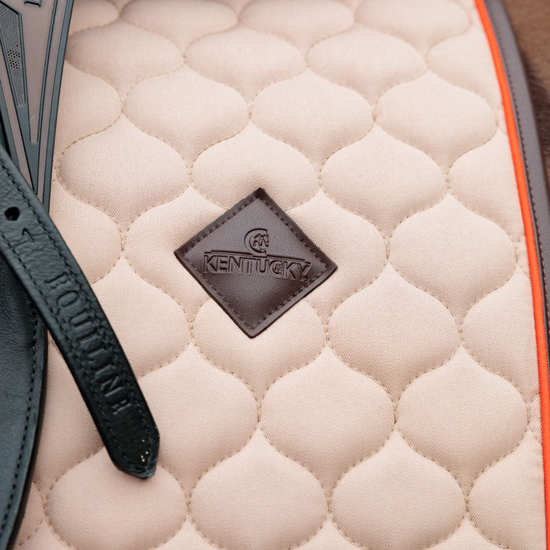 Kentucky Saddle Pad Onion Quilt Neon Leather Jumping