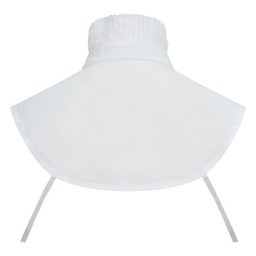 Lead Rein Frilly False Collar Bib - Ecru