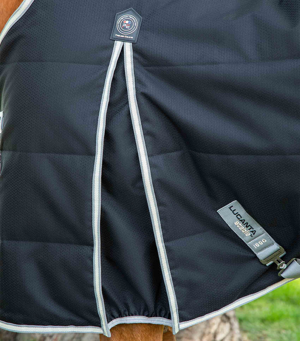 Premier Equine Lucanta Demi 100g Stable Rug - Black