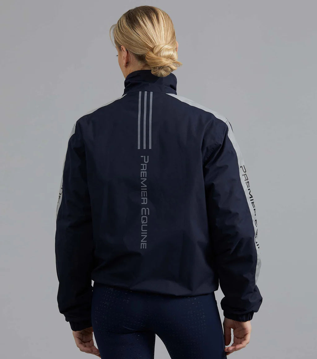 Premier Equine Lumen Reflective Unisex Riding Jacket - Navy