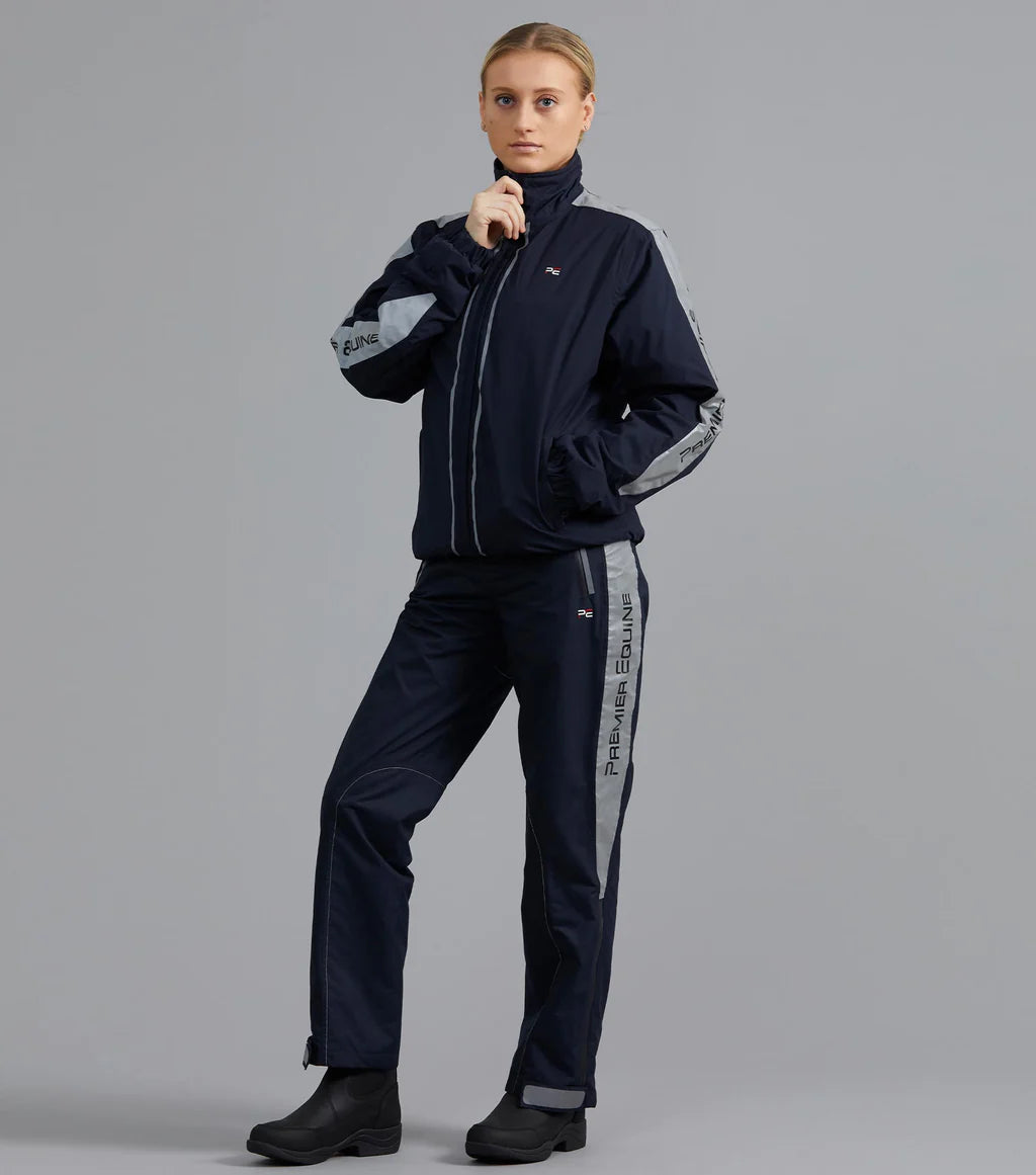 Premier Equine Lumen Reflective Unisex Riding Jacket - Navy