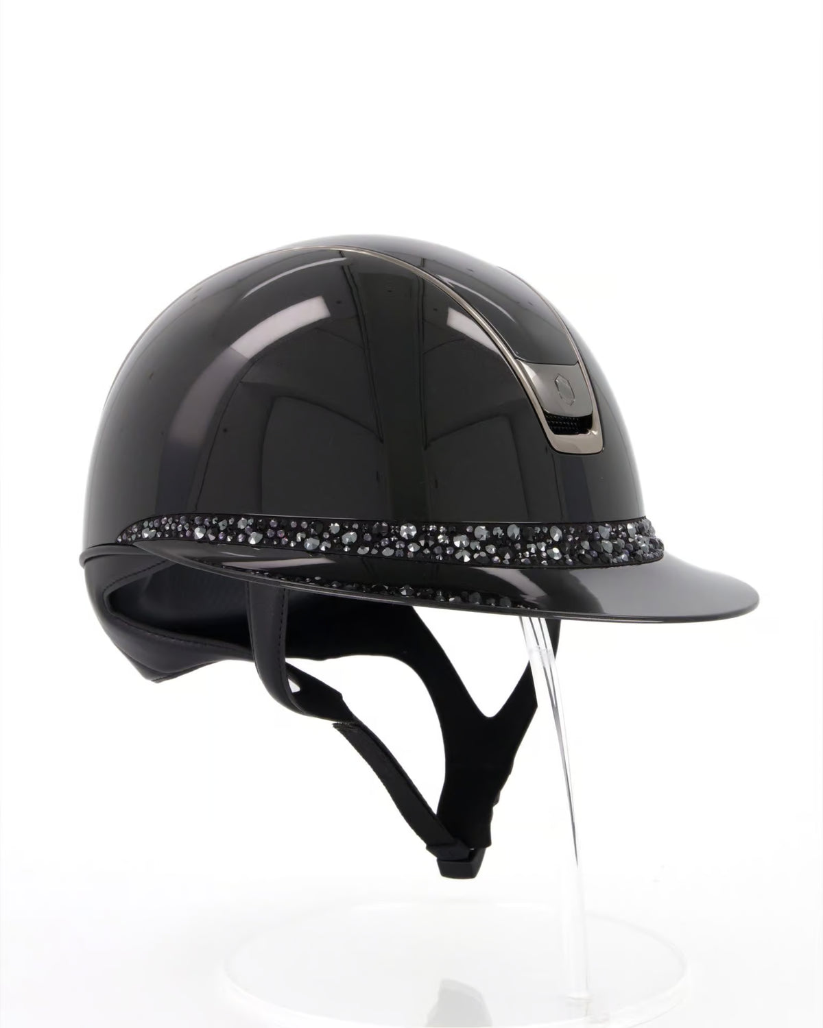 Samshield MissShield 2.0 Glossy Black with Glacier Frontal Band with Chrome Black Trim &amp; blazon (Copy)