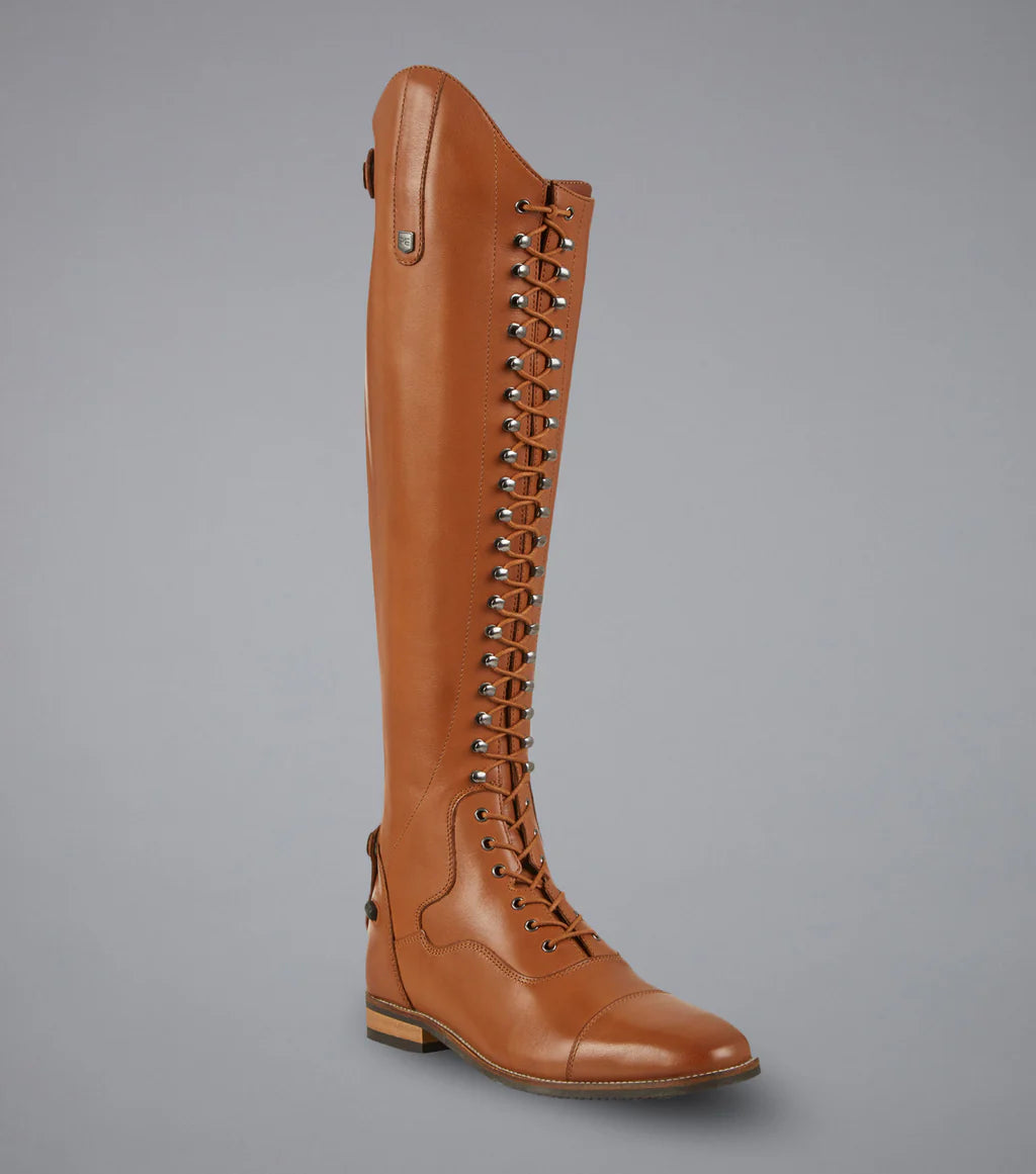 Premier Equine Maurizia Ladies Lace Front Tall Leather Riding Boot