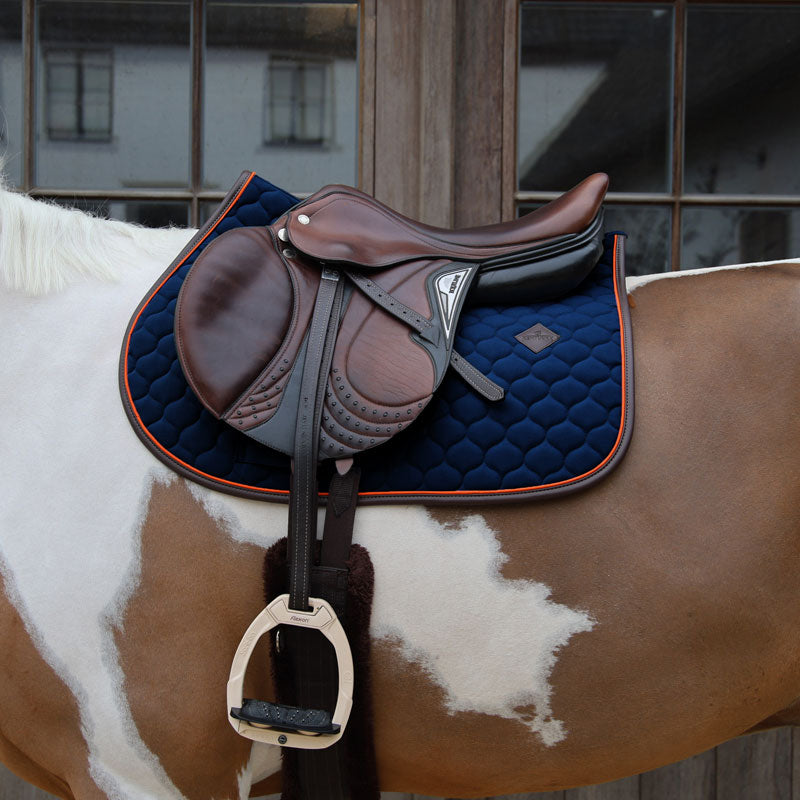 Kentucky Saddle Pad Onion Quilt Neon Leather Jumping