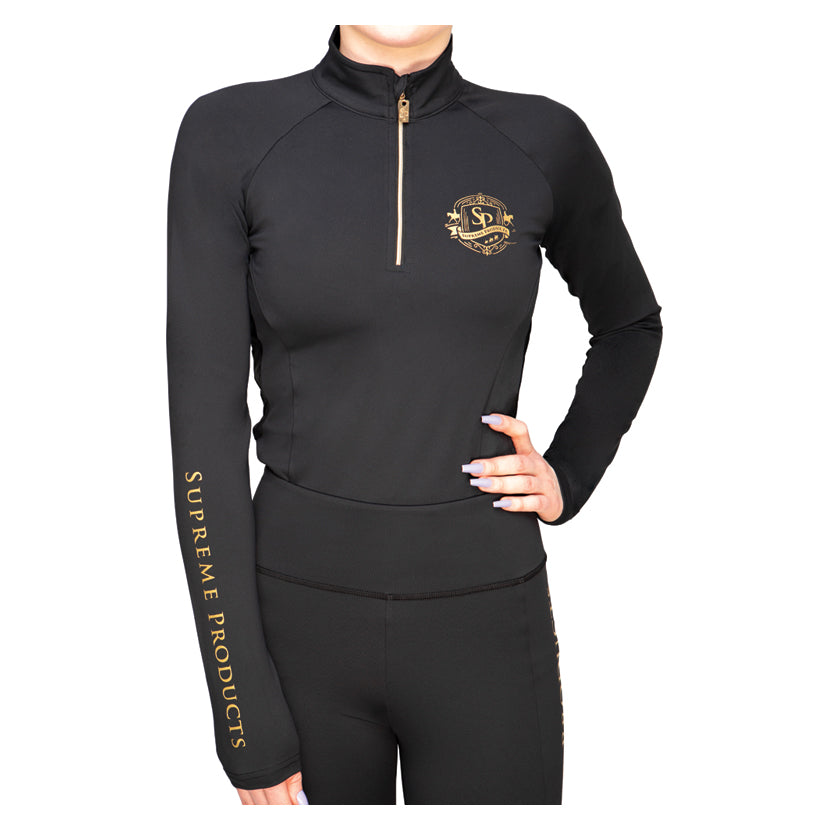 Supreme Products Active Show Rider Base Layer - Black-Gold