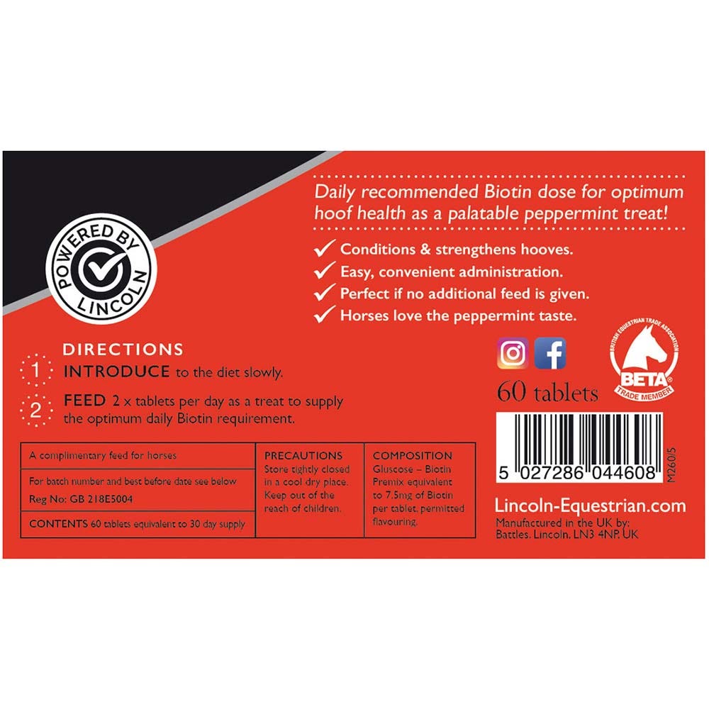 Lincoln Biotin Daily Tablets