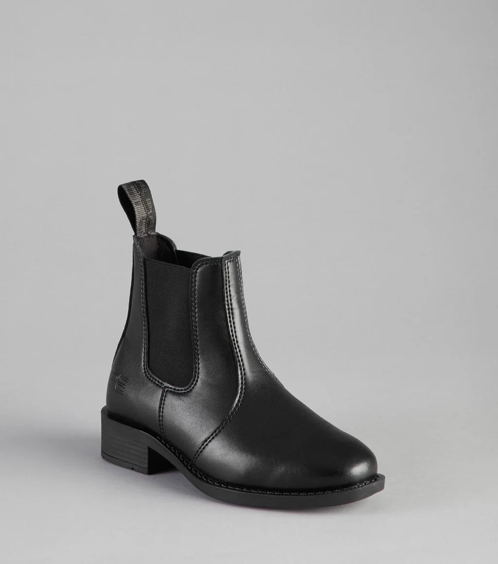 Premier Equine Junior Rossago Synthetic Paddock Boot - Black