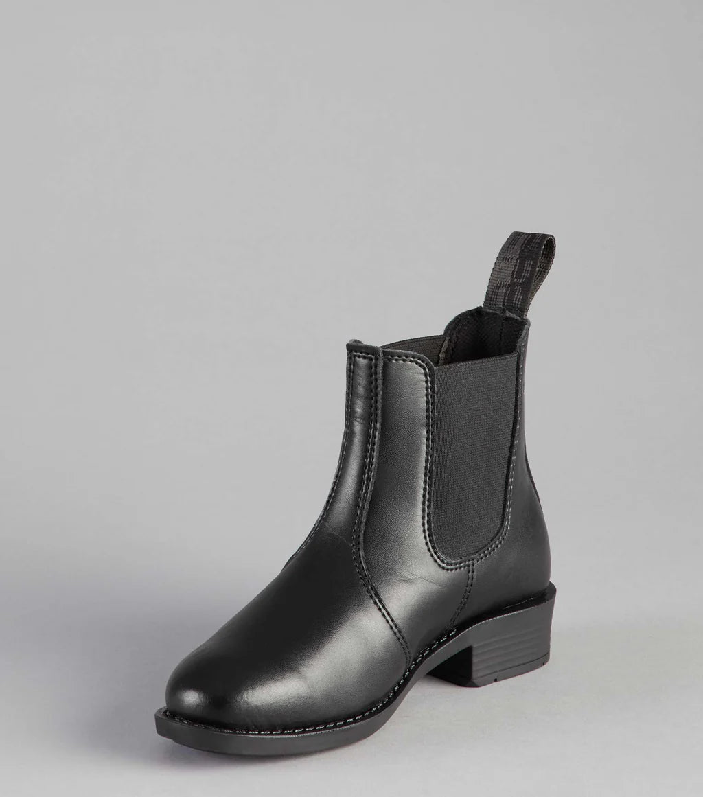 Premier Equine Junior Rossago Synthetic Paddock Boot - Black