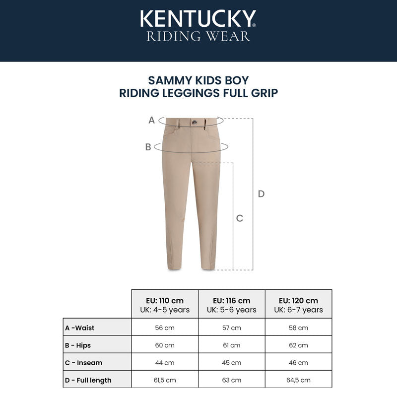 Kentucky Sammy Boys Pull On Breeches Full Grip