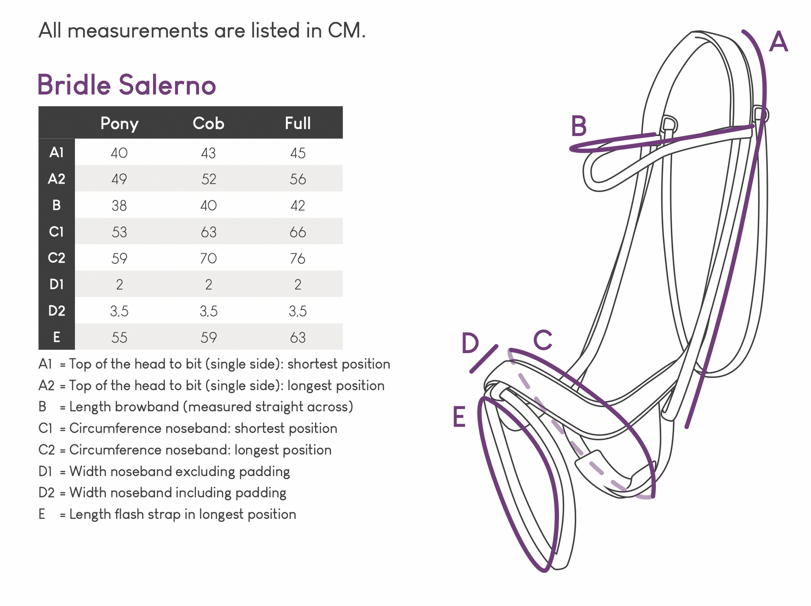Salerno Anatomic Bridle
