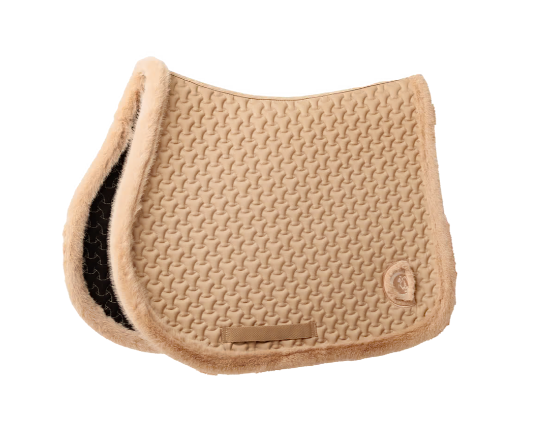 Kentucky Saddle Pad Fake Fur Plaited Quilt Jumping