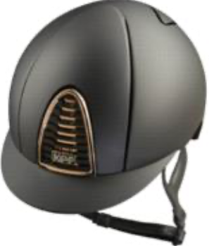 KEP Cromo 2.0 Matt Black with Rose Gold Mirror and Crystals with Black Harness Standard Peak