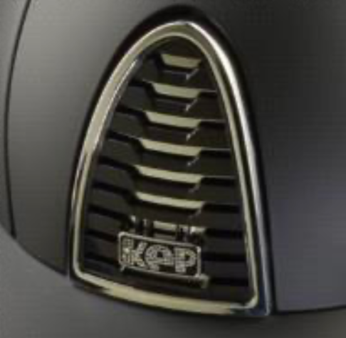 KEP Cromo 2.0 Matt Black with Silver Mirror and Crystals with Black Harness Standard Peak