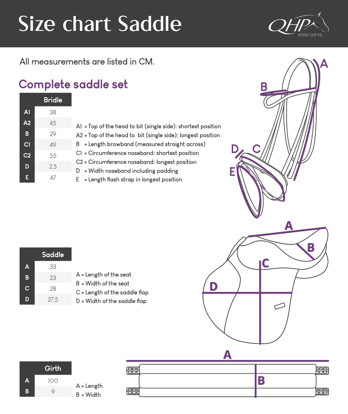 Melbourne Complete Saddle Set Brown