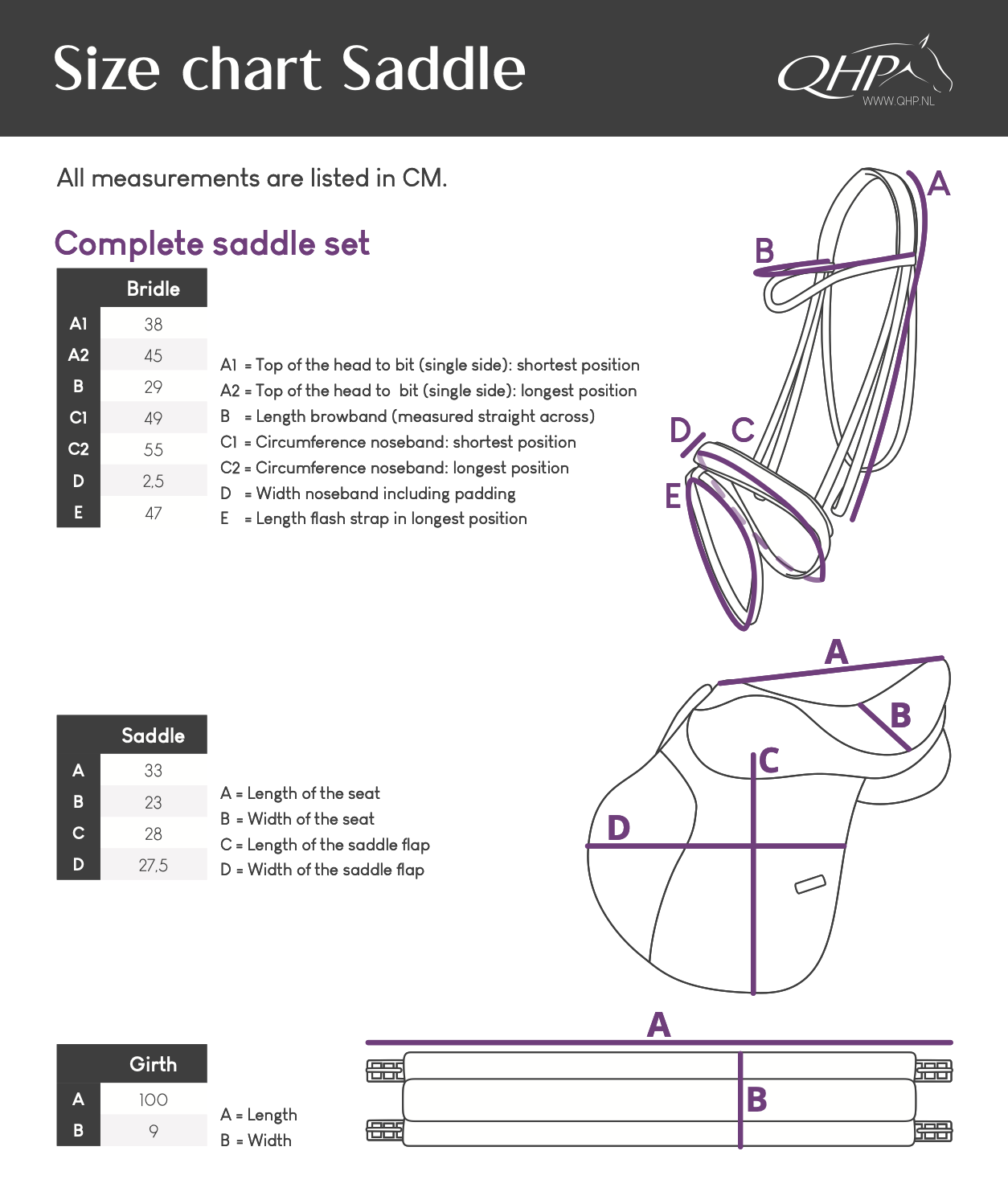 Melbourne Complete Saddle Set Brown