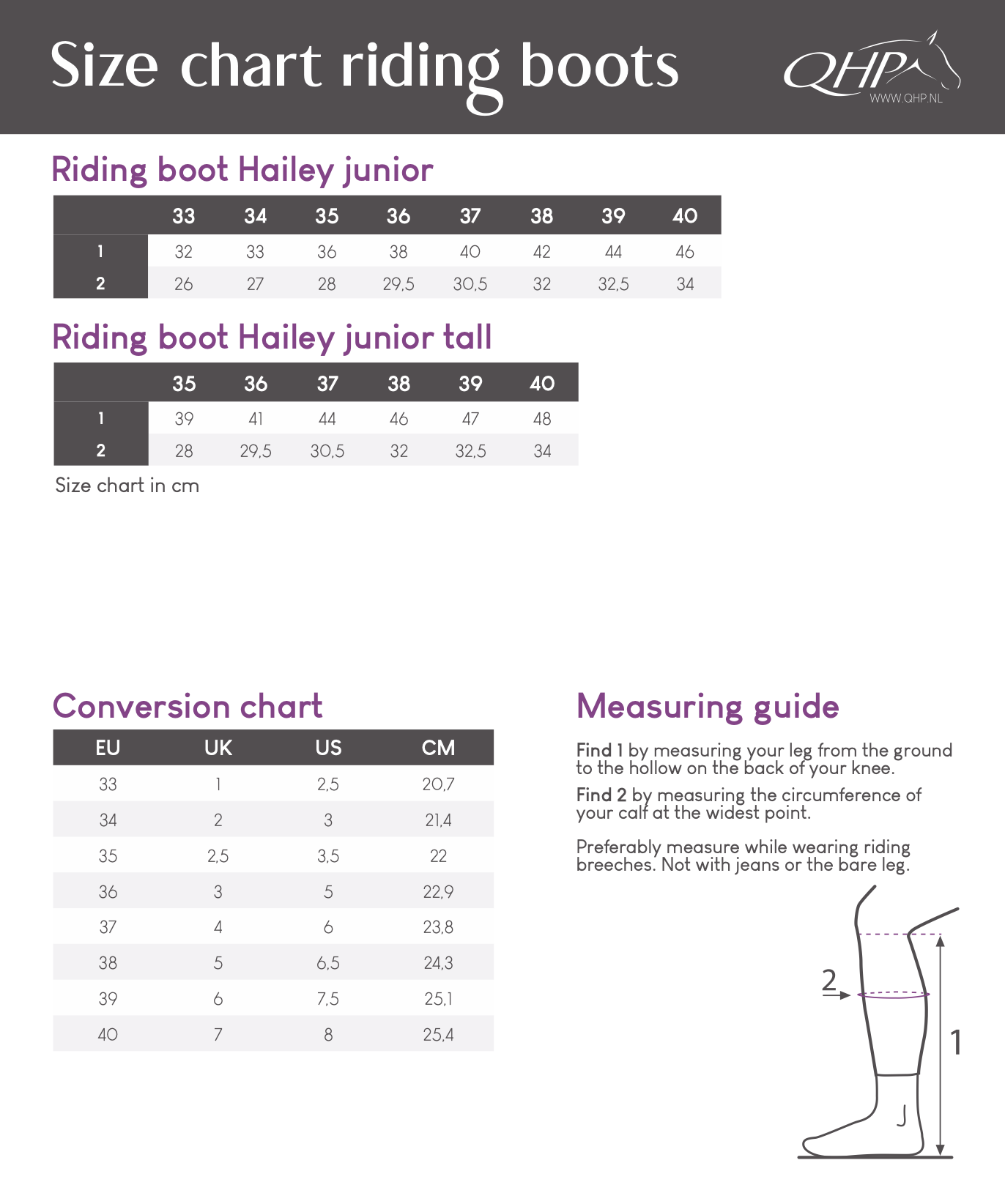 Hailey Riding Boot Junior