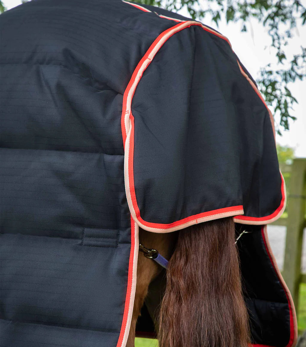 Premier Equine Stable Buster 450g Stable Rug with Neck Cover - Black