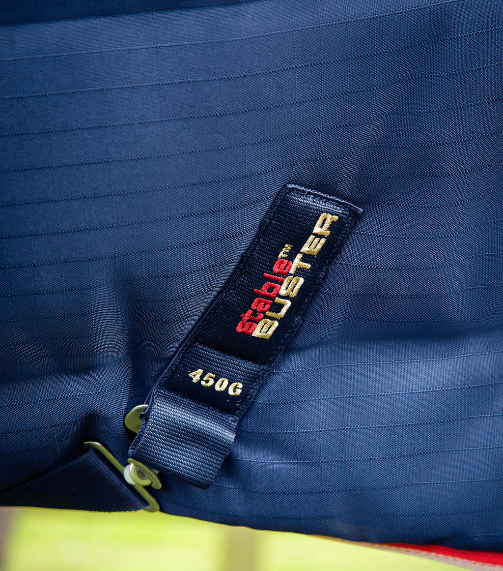 Premier Equine Stable Buster 450g Stable Rug with Neck Cover - Black