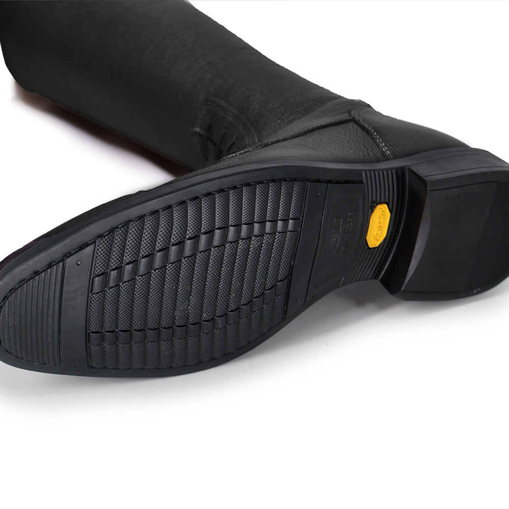 DeNiro Italo Black Smooth Leather Field Riding Boots - Tall (A)