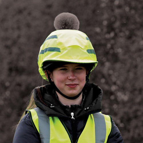 Hi-Vis Vision Water Resistant Deluxe Pom Hat Silk - Childs