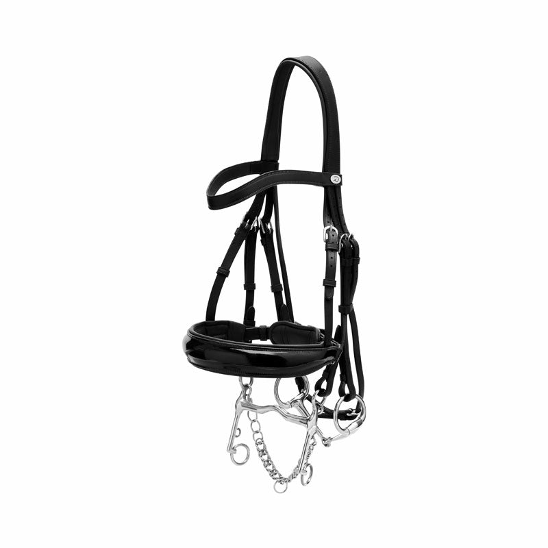 Dy’on Patent Large Crank Noseband Double Bridle