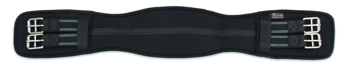 ARMA Neoprene Dressage Girth - with Elastic - Black - Nags Essentials